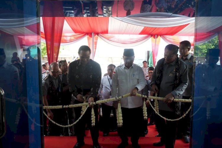 Peresmian Gedung Unit Kerja Keimigrasian (UKK) Kantor Imigrasi Kelas I TPI Palembang yang didirikan di Sekayu/ist