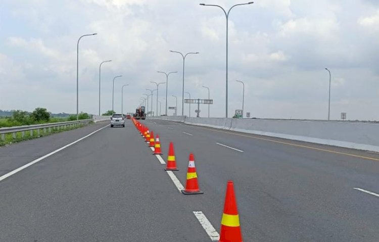 Kondisi Jalan Tol Terbangi Besar Kayuagung (Terpeka) 