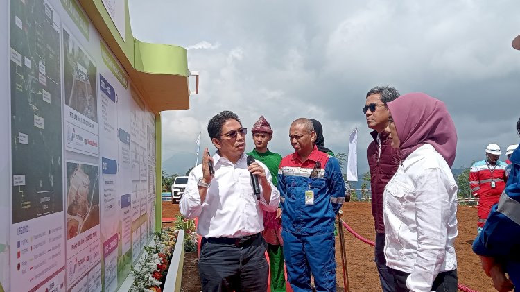 Groundbreaking proyek Pembangkit Listrik Tenaga Panas Bumi (PLTP) Lumut Balai Unit 2 di Kabupaten Muara Enim (Noviansyah/rmolsumsel.id)