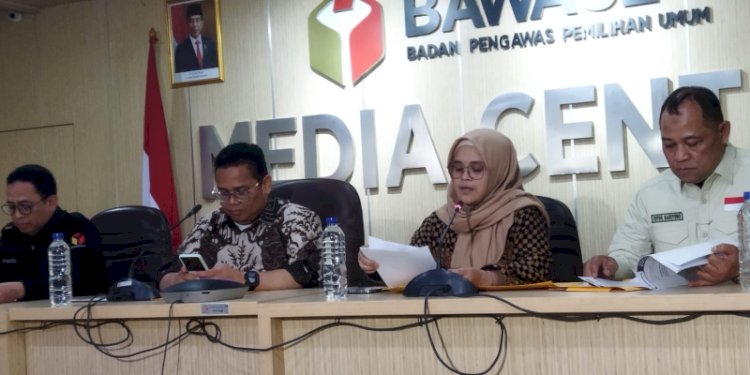 Jumpa pers pimpinan Bawaslu RI di Kantor Bawaslu RI, Jalan MH Thamrin, Gondangdia, Menteng, Jakarta Pusat, Selasa (19/12)/RMOL