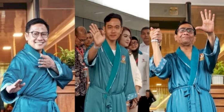Tiga pasangan Cawapres. (ist/net)