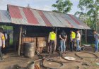 Polres Muara Enim Segel Lima Gudang BBM Ilegal di Gelumbang