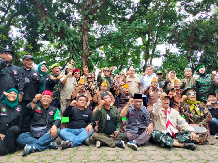 Suasana peringatan peristiwa pertempuran  5 hari  5  malam di kota Palembang  kembali digelar  tahun 2024 dipusatkan di Gedung Kesenian Palembang,  Senin (1/1).(Dudy Oskandar/rmolsumsel.id)