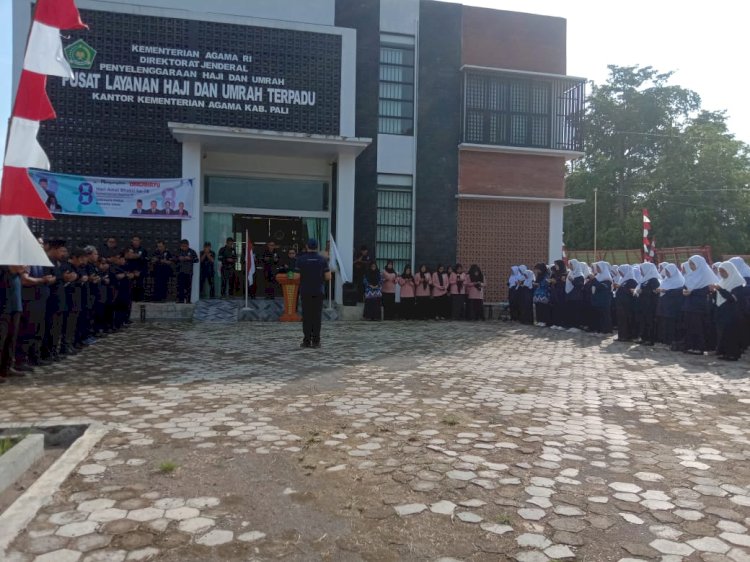 Suasana apel HAB di Kantor Kemenag PALI, Rabu (3/1). (eko jurianto/rmolsumsel.id)