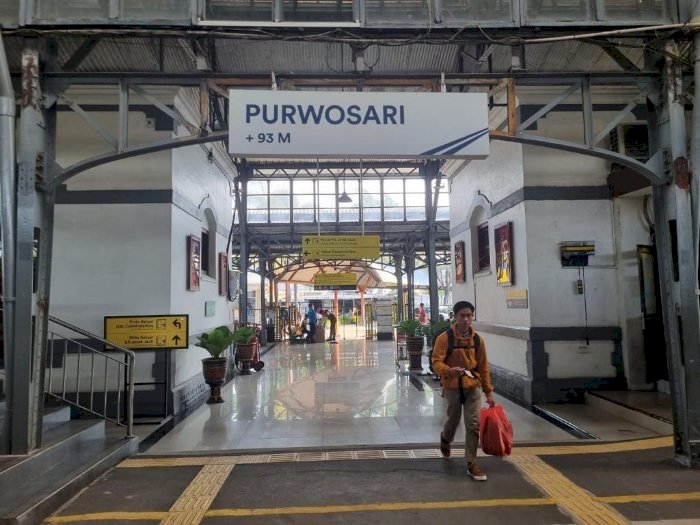 Stasiun Purwosari, salah satu stasiun keberangkatan di wilayah Daop 6 Yogyakarta. (ist/rmolsumsel.id)
