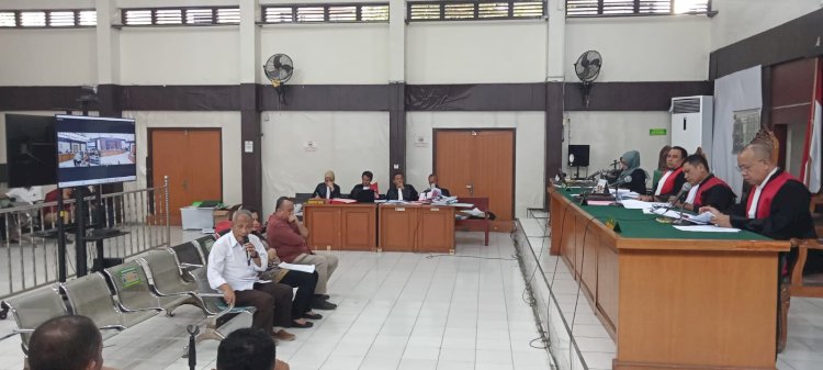 Suasana sidang dugaan korupsi dana hibah KONI Sumsel. (ist/rmolsumsel.id)