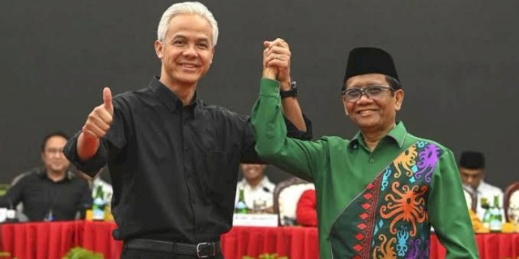 Capres-cawapres nomor urut 3 Ganjar Pranowo-Mahfud MD/Ist