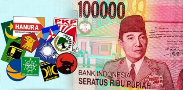 Ilustrasi politik uang. (Handout)