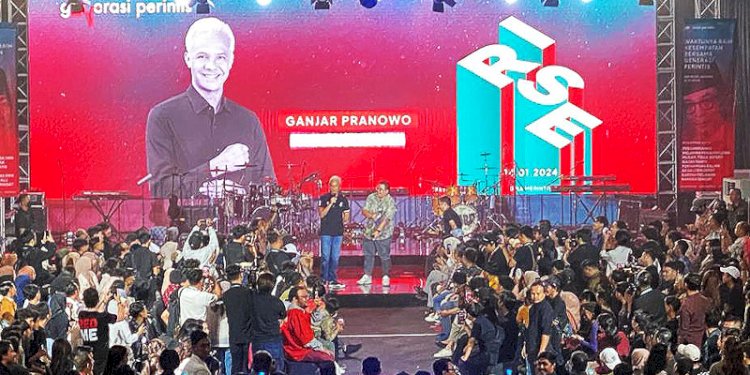 Capres Ganjar Pranowo saat tampil di acara Generasi Perintis/RMOL