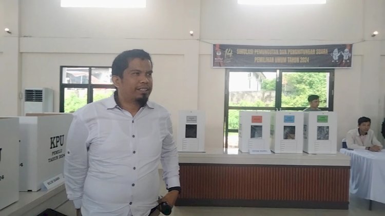 Polres Empat Lawang menggelar simulasi pemungutan dan penghitungan suara/ist