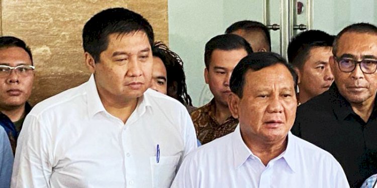 Maruarar Sirait saat mendampingi Prabowo Subianto/RMOL