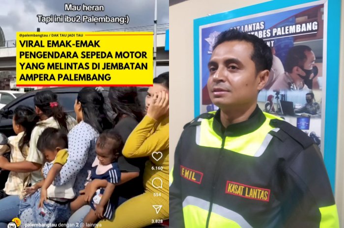 Kasat Lantas Polrestabes Palembang Kompol Emil Eka Putra. (Kolase/RMOLSumsel.id)