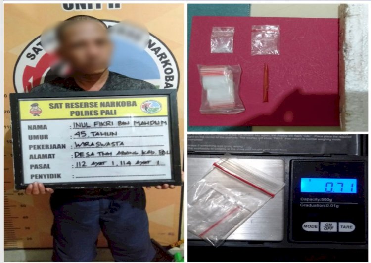 Pelaku beserta barang bukti yang diamankan Polres PALI. (ist/rmolsumsel.id)