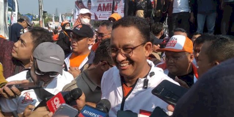 Capres Nomor Urut 1 Anies Baswedan di Lapangan Pinang Selection, Tangerang, Minggu (21/1)/Ist