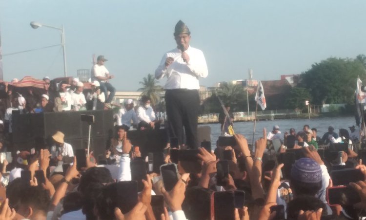 Calon Presiden Anies Baswedan kampanye di Benteng Kuto Besak Palembang/Foto: Dudy Oskandar