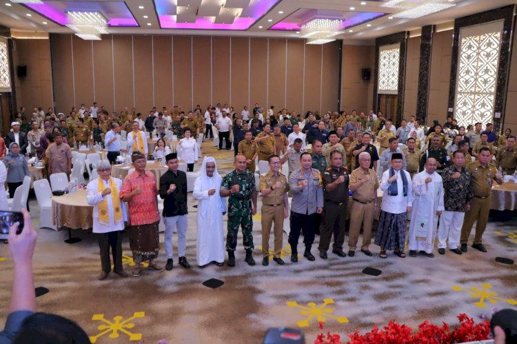 Sejumlah tokoh agama berkumpul di rapat Koordinasi Forkopimda Kota Palembang. (ist/rmolsumsel.id)