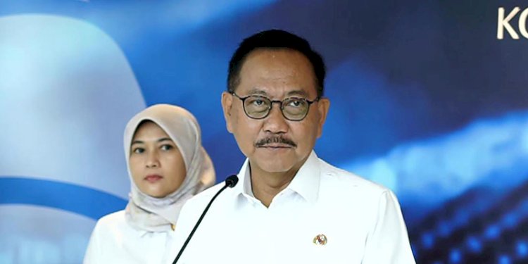 Kepala Otorita IKN, Bambang Susantono saat jumpa pers di Kementerian Kominfo, Jalan Medan Merdeka Barat, Selasa (30/1)/RMOL