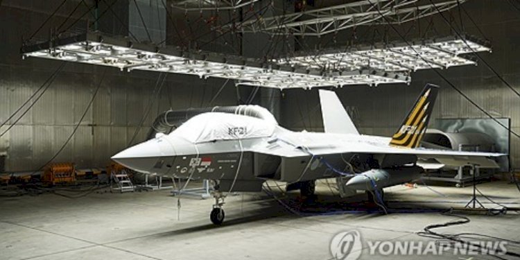 Prototipe jet tempur KF-21 yang diproduksi oleh Korea Aerospace Industries (KAI)/Net