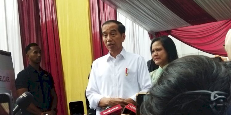 Usai mencoblos, Presiden Joko Widodo menemui wartawan yang sudah menunggunya di TPS/RMOL