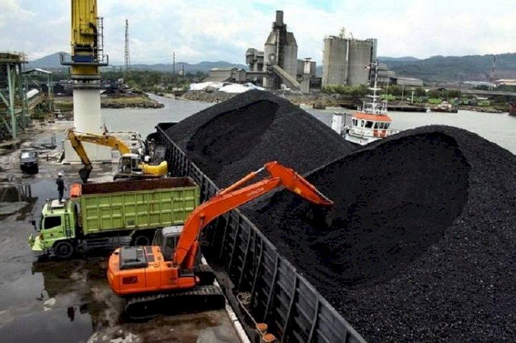 Aktivitas bongkar muat batu bara di pelabuhan. (ist/rmolsumsel.id)