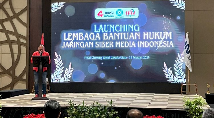 Launching Lembaga Bantuan Hukum (LBH) Jaringan Media Siber Indonesia (JMSI). (ist/rmolsumsel.id)