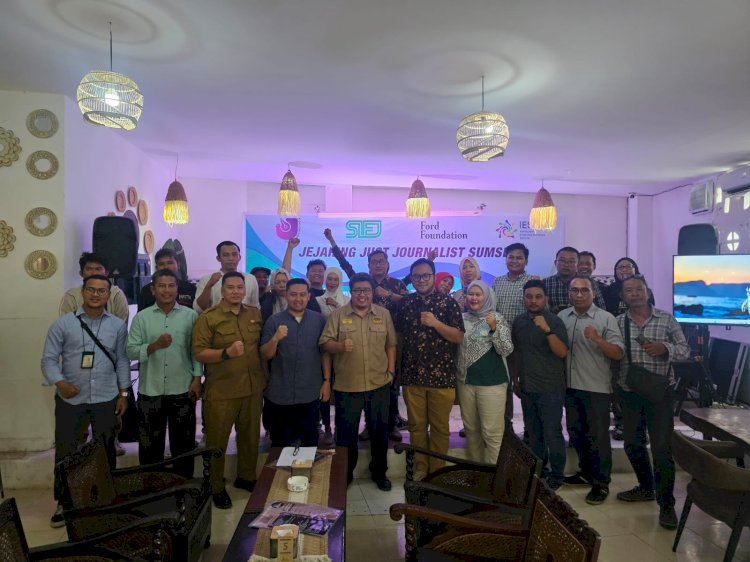 Jejaring Jurnalis Transisi Energi (JTE) Sumatera Selatan (Sumsel). (Dokumentasi AJI Palembang)