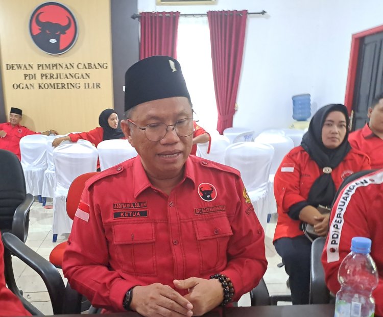 Ketua DPC PDIP OKI, Abdiyanto. (ist/rmolsumsel.id)