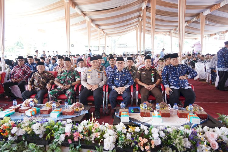 Pembukaan Musabaqoh Tilawatil Qur'an (MTQ) ke-12 Tingkat Kabupaten Banyuasin Desa Lubuk Lancang, Kecamatan Suak Tape.  (ist/rmolsumsel.id)