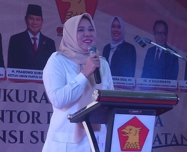 Ketua DPD Gerindra Kartika Sandra Desi/ist