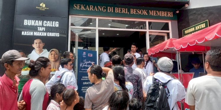 Relawan Prabowo-Gibran gelar makan siang gratis di Tangerang/RMOL