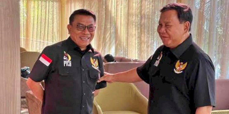 Moeldoko dan Prabowo Subianto/Net