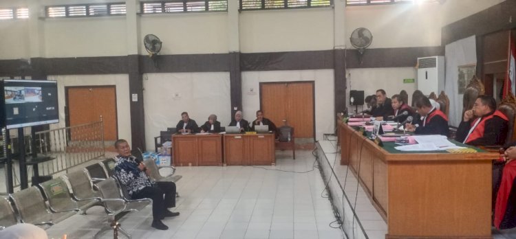 Ulil Fahri mantan Investigator kerugian keuangan negara BPKP Sumsel saat menjadi sidang di Pengadilan Tipikor Palembang. (Yosep Indra Praja/RMOLSumsel.id)