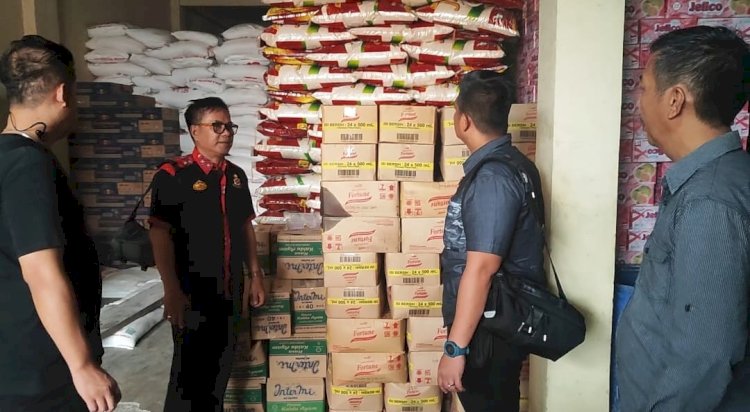  Satgas Pangan Polres Empat Lawang melakukan pengecekan ketersediaan bahan pokok sembako (Salim/RMOLSumsel.id)