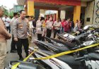 Terjaring Razia, Polrestabes Palembang Kandangkan 131 Kendaraan 