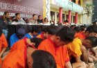 Operasi Pekat Musi I 2024, Ratusan Pelaku Kejahatan di Kota Palembang Diringkus