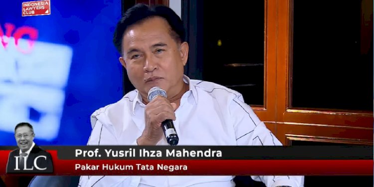 Yusril Ihza Mahendra pada acara ILC/Repro