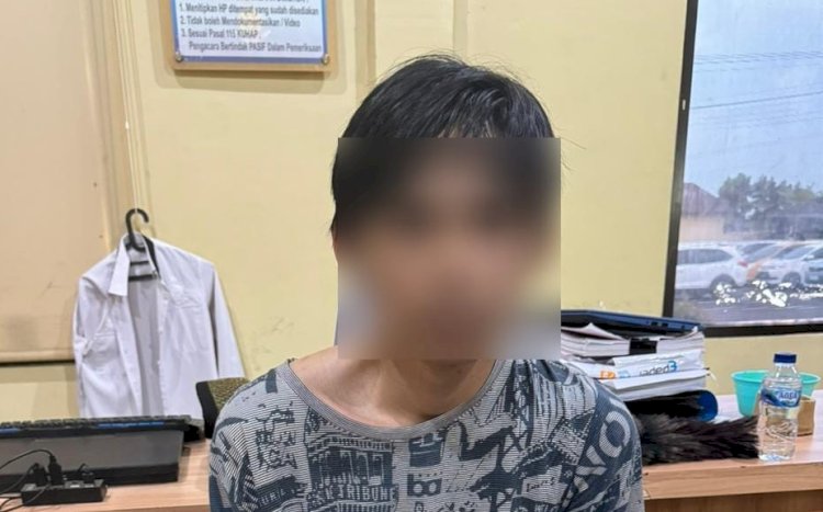 Pelaku Kosasi saat diamankan Satreskrim Polres OKI/ist