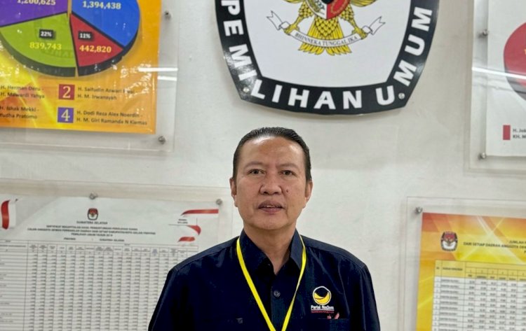 Koordinator saksi Partai NasDem Misnan Hartono/ist