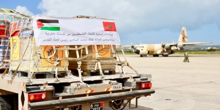Paket bantuan yang dikirimkan Kerajaan Maroko ke Jalur Gaza/Net