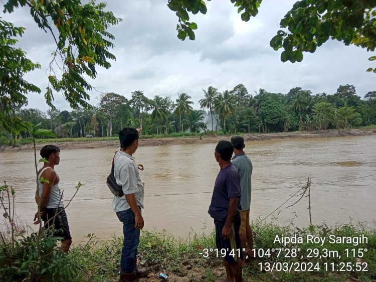 Lokasi bocornya sumur gas yang berada di  Kelurahan Payuputat, Kecamatan Prabumulih Barat, Kota Prabumulih, Sumatera Selatan. (Dokumentasi Polisi)