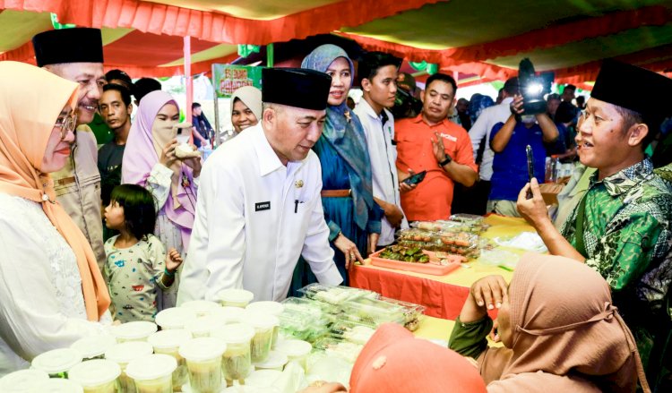 Pj Bupati Muba Apriyadi meninjau Pasar Bedug di Kecamatan Sungai Lilin/ist