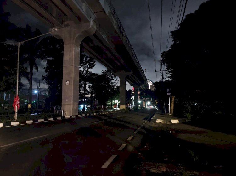 Lampu jalan di Palembang padam/ist