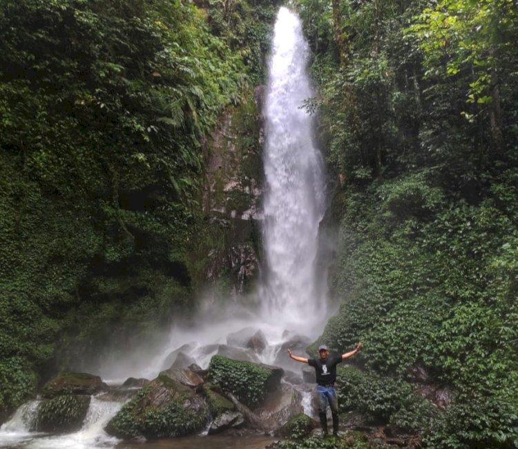 Air Terjun Tematang Kerinjingan Desa Babatan, Kecamatan Lintang Kanan, Kabupaten Empat Lawang. (ist/rmolsumsel.id)