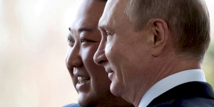 Pemimpin Korea Utara, Kim Jong Un dan Presiden Rusia, Vladimir Putin/Reuters