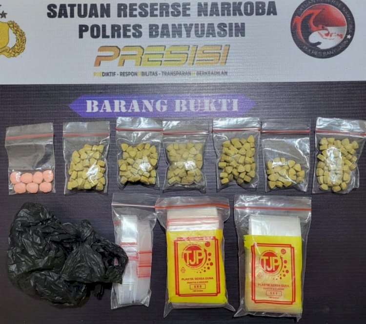 Barang bukti narkoba jenis ekstasi yang disita. (ist/rmolsumsel.id)