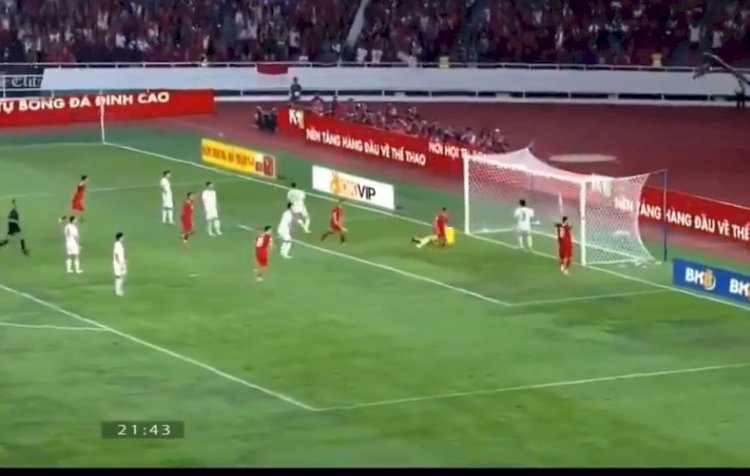 Proses terjadinya gol Timnas Indonesia/repro