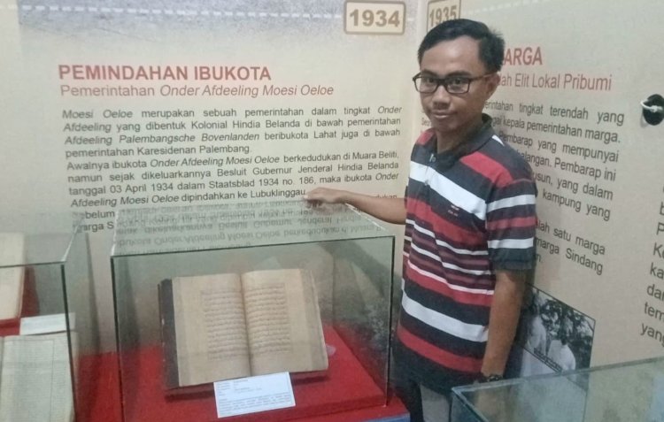 Al Quran kuno koleksi Museum Subkoss Garuda Sriwijaya di Kota Lubukinggau, Sumatera Selatan/Foto:Ansyori Malik