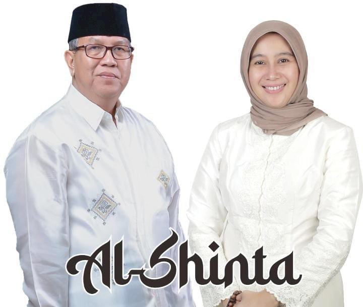 Foto Pj Bupati Muara Enim, Ahmad Rizali bersama Shinta Paramita Sari yang beredar di Medsos.(Handout)