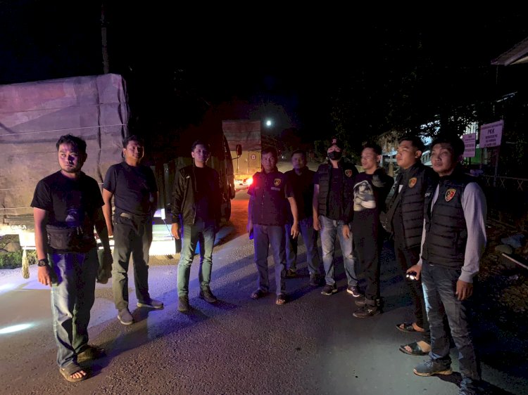 Polres Muara Enim amankan 4 truk pengangkut Batu Bara ilegal (dok. Humas Polres Muara Enim)