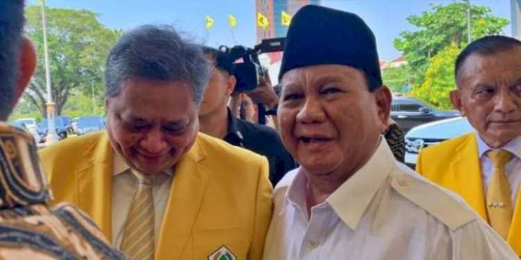 Ketua Umum Partai Golkar, Airlangga Hartarto dan Ketua Umum Partai Gerindra, Prabowo Subianto/RMOL